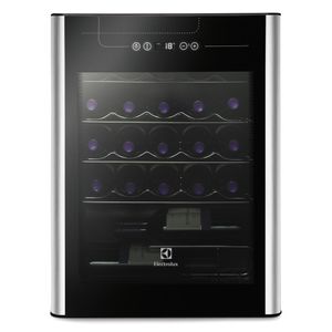 Adega de Vinho Climatizada Electrolux 24 Garrafas Uma Porta Com Acabamento Em Inox (ACS24)