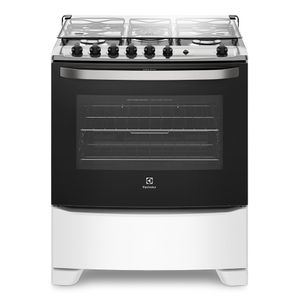 Fogão 5 Bocas Electrolux Branco com Tripla Chama e Timer (76UBQ)