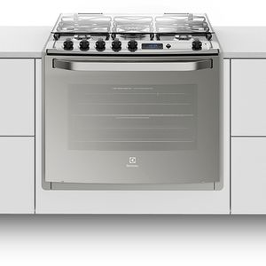 Fogão 5 Bocas de Embutir Electrolux Prata com Grill e Timer Digital (76EXR)