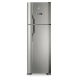 Geladeira Electrolux Frost Free 371L Turbo Congelamento Duplex Cor Inox (DFX41)