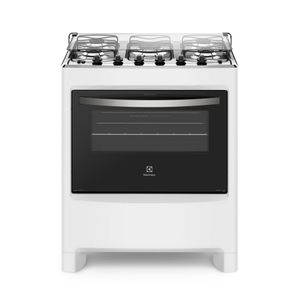 Fogão 5 Bocas Electrolux Branco com Ultra Chama e Painel Completo (76LBU)