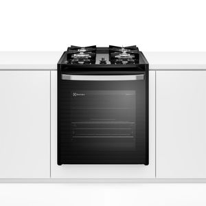 Fogão de Embutir 4 bocas Electrolux Preto Experience Mesa de Vidro e Tripla Chama (FE4BP)