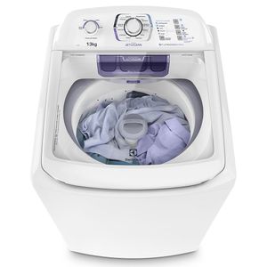 Máquina de Lavar Electrolux 13kg Branca Turbo Economia com Jet&Clean e Filtro Fiapos (LAC13)